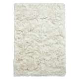 Mayfair Plain Shaggy Rug White from Roseland Furniture