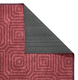 Cassetino Washable Flatweave Rug Red from Roseland Furniture