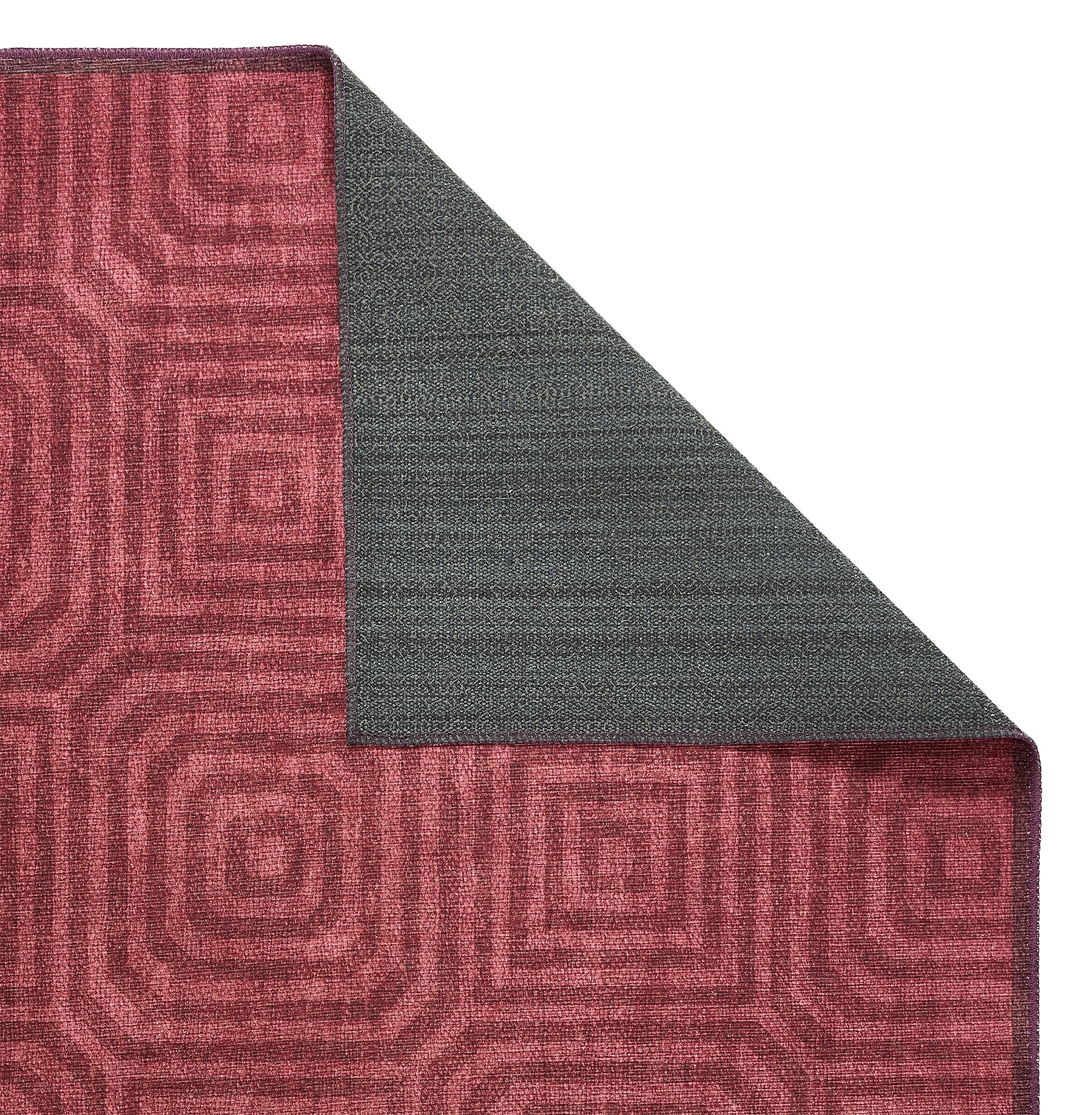 Cassetino Washable Flatweave Rug Red from Roseland Furniture