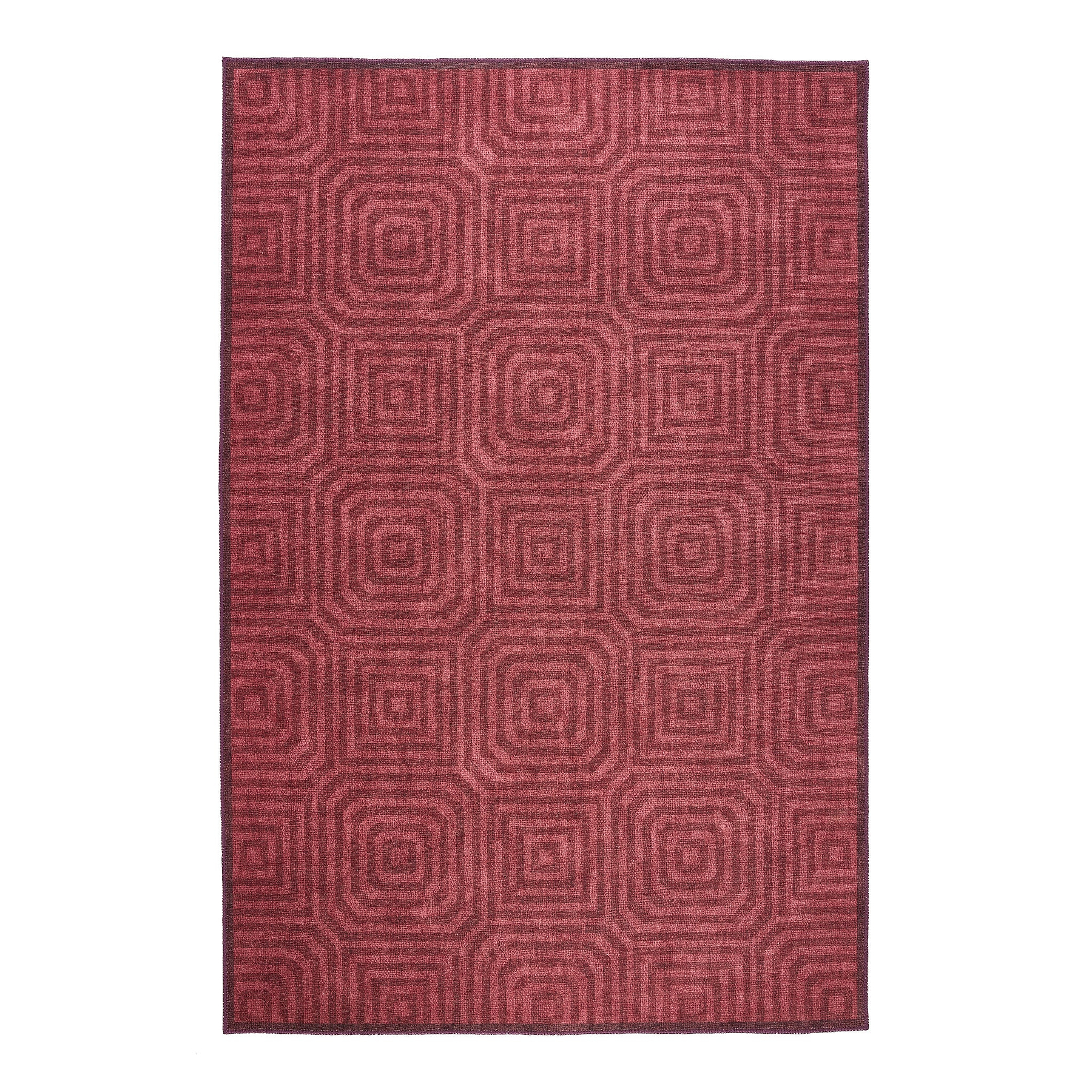 Cassetino Washable Flatweave Rug Red from Roseland Furniture