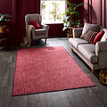 Cassetino Washable Flatweave Rug Red from Roseland Furniture