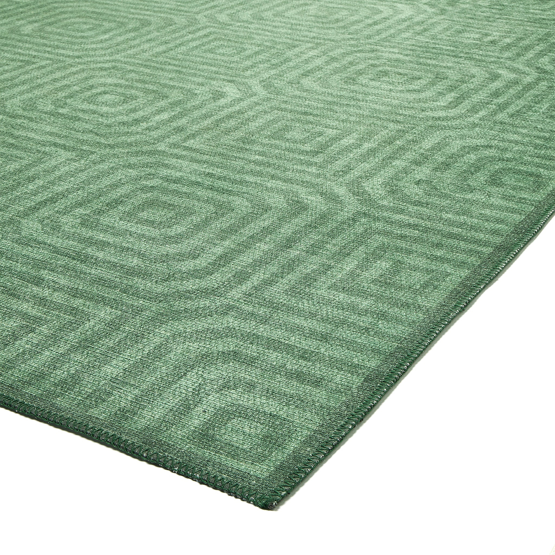 Cassetino Washable Flatweave Rug Green Close7 from Roseland Furniture