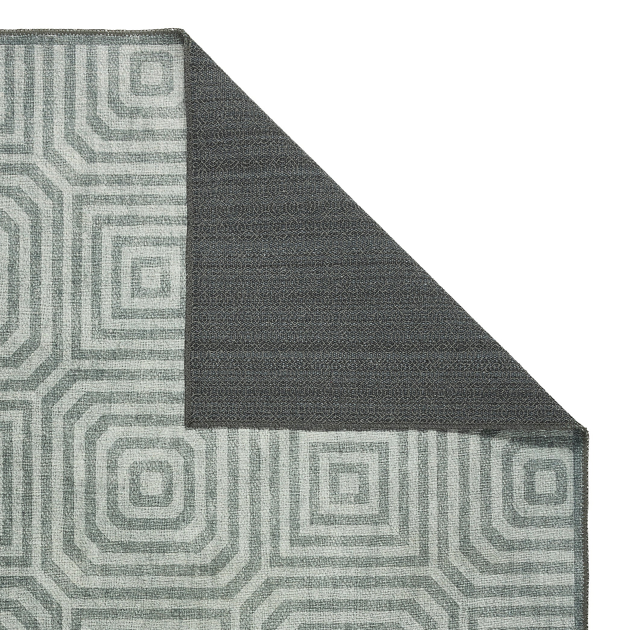 Cassetino Washable Flatweave Rug Grey from Roseland Furniture
