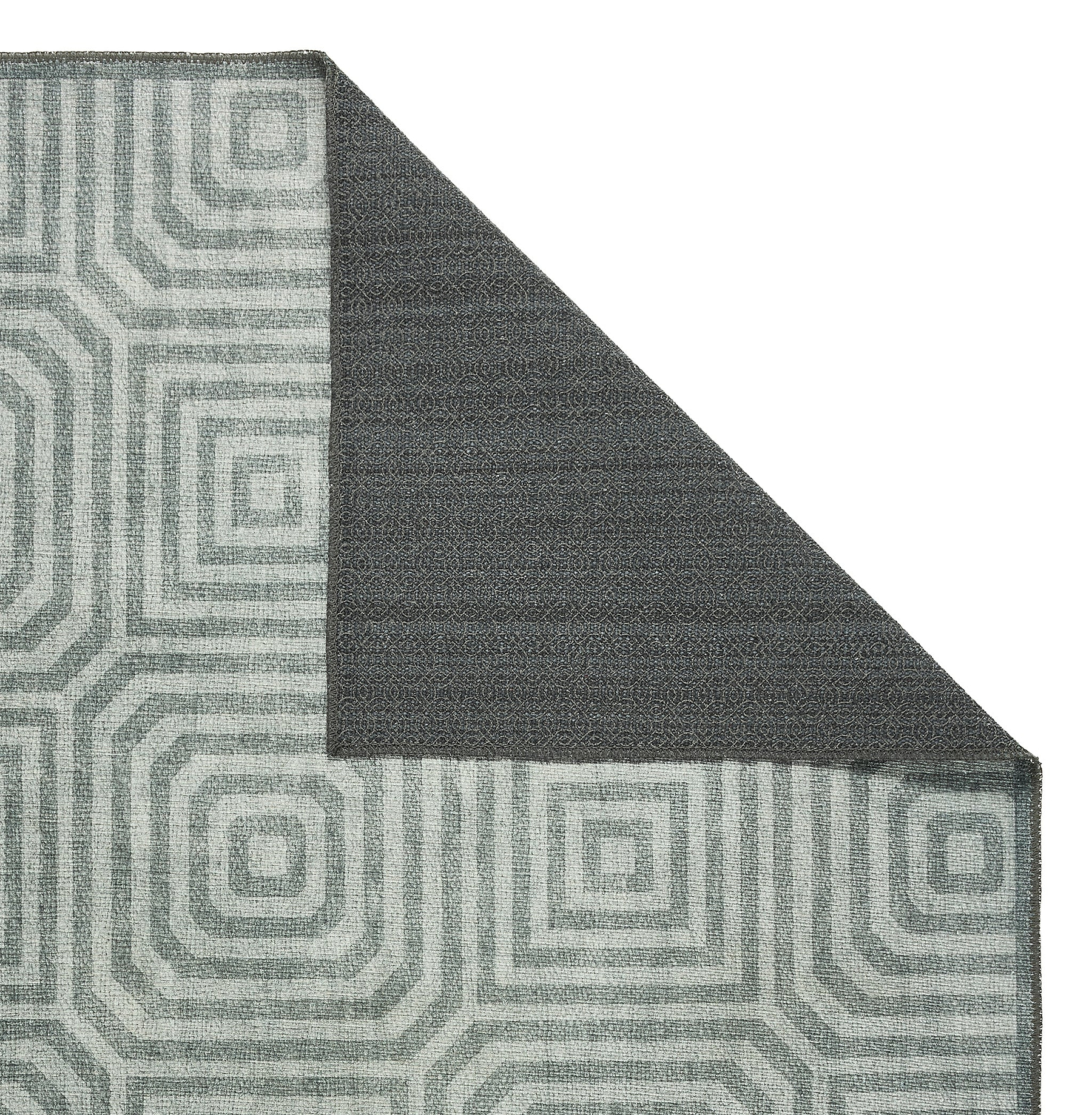 Cassetino Washable Flatweave Rug Grey from Roseland Furniture