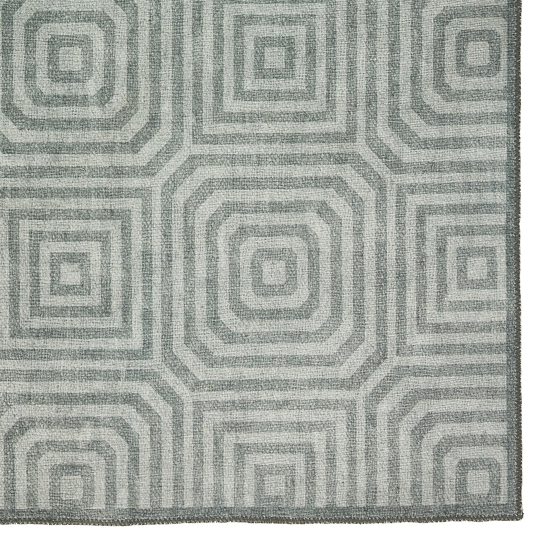 Cassetino Washable Flatweave Rug Grey from Roseland Furniture