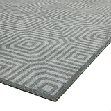 Cassetino Washable Flatweave Rug Grey from Roseland Furniture