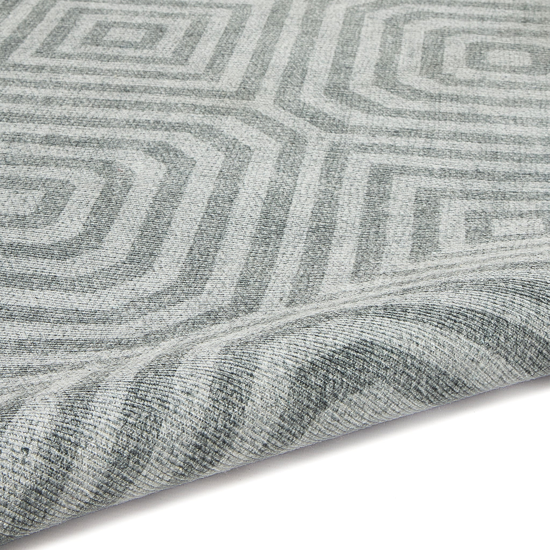 Cassetino Washable Flatweave Rug Grey from Roseland Furniture