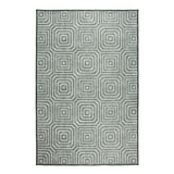 Cassetino Washable Flatweave Rug Grey from Roseland Furniture