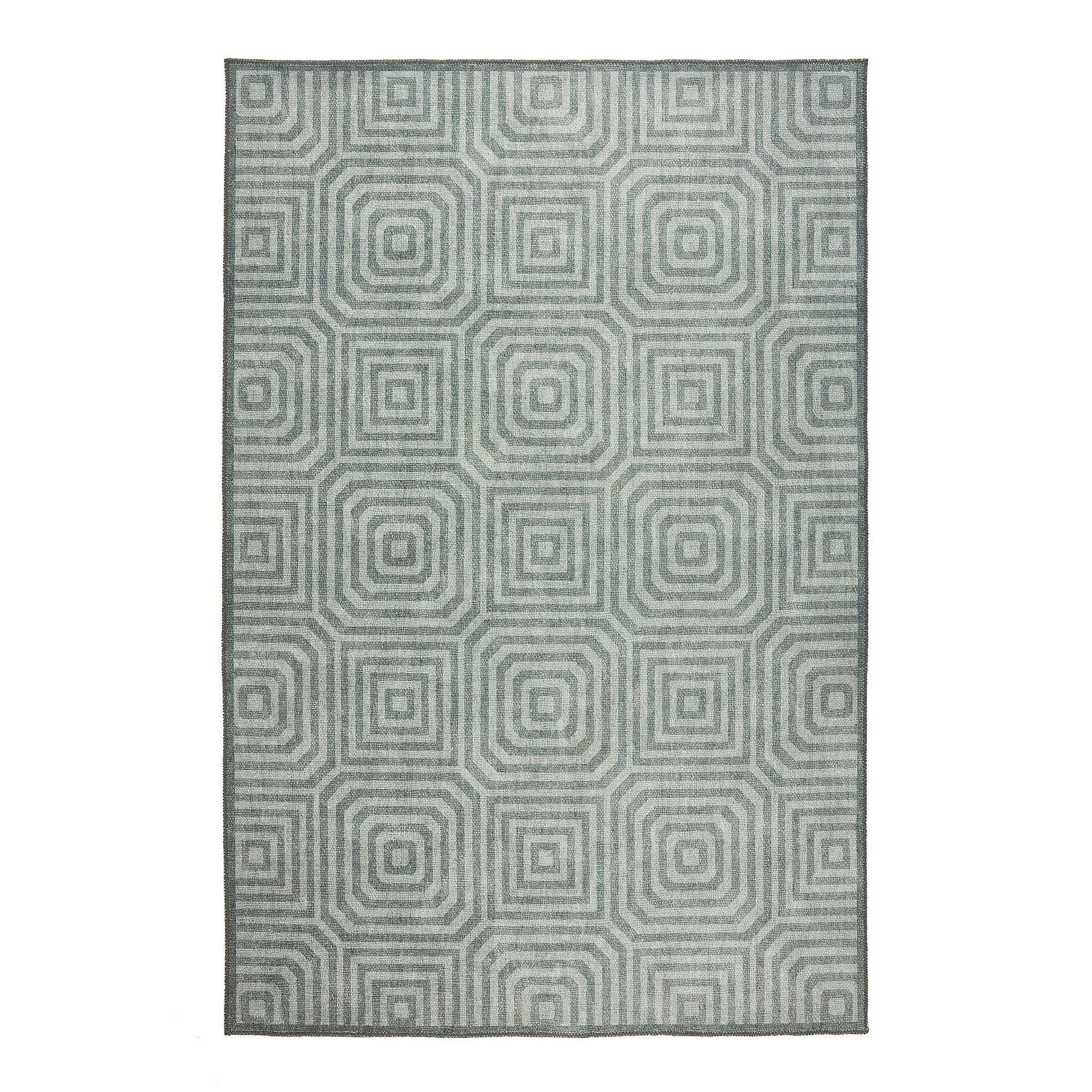 Cassetino Washable Flatweave Rug Grey from Roseland Furniture