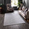Cassetino Washable Flatweave Rug Grey from Roseland Furniture