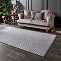 Cassetino Washable Flatweave Rug Grey from Roseland Furniture