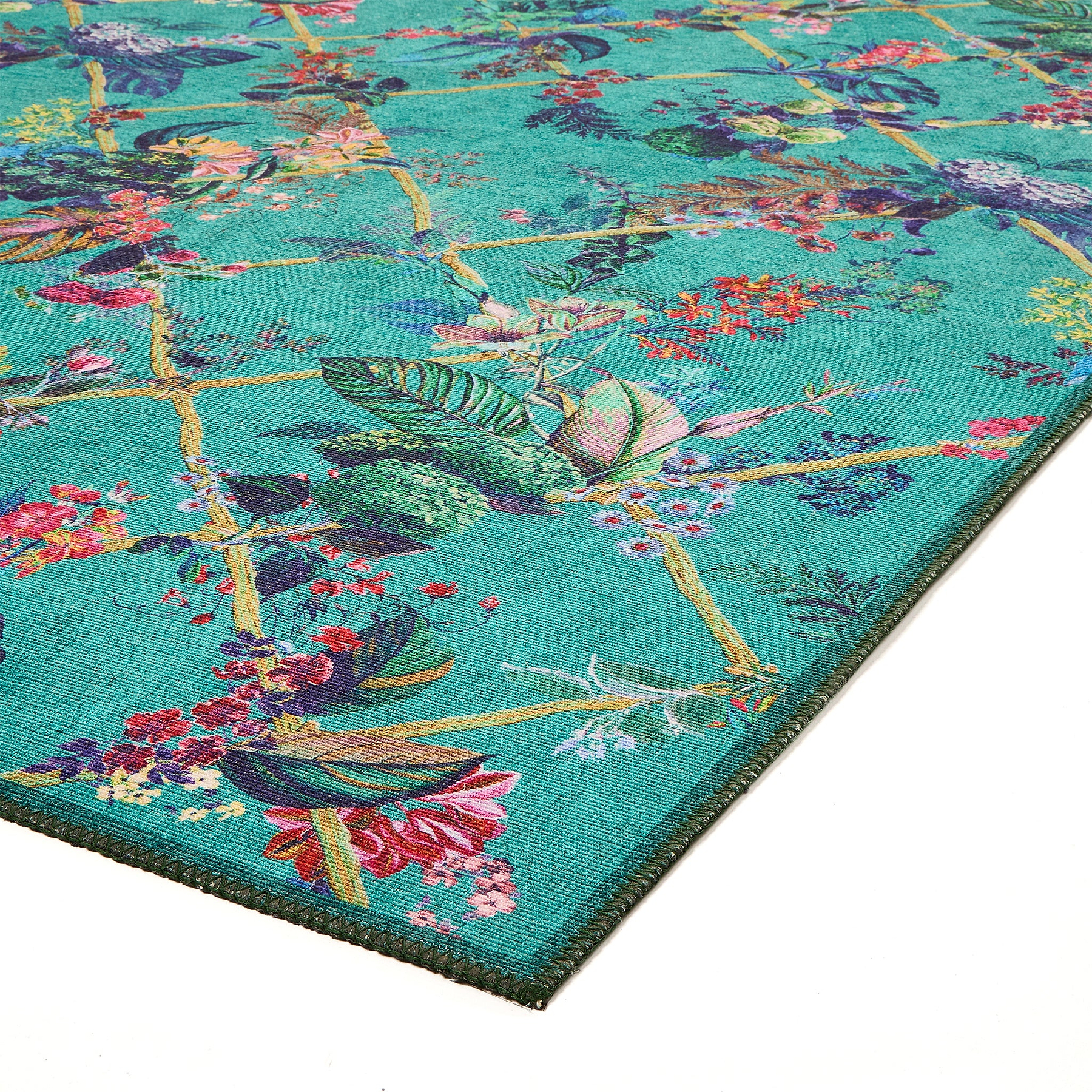 Cotswold Washable Flatweave Rug Blue from Roseland Furniture