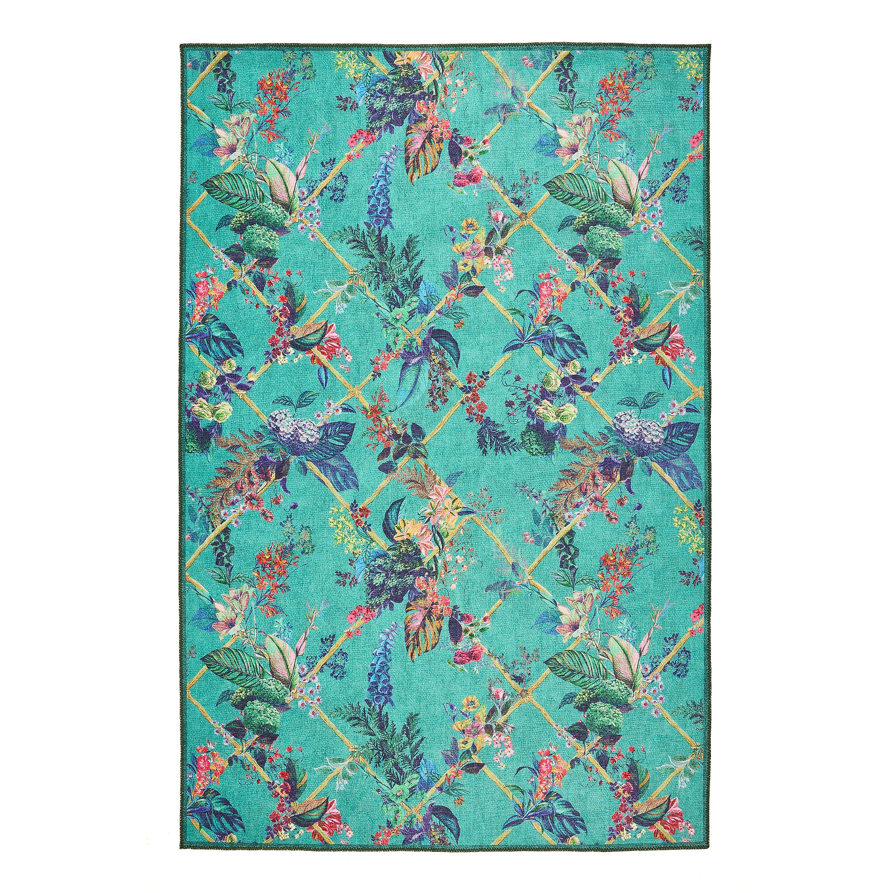 Cotswold Washable Flatweave Rug Blue from Roseland Furniture