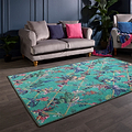 Cotswold Washable Flatweave Rug Blue from Roseland Furniture