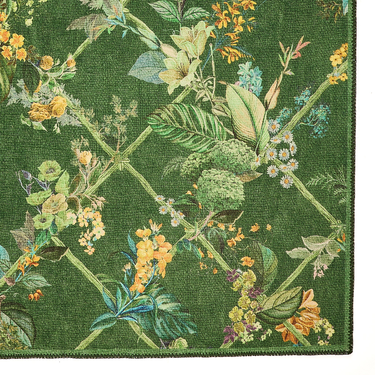 Cotswold Washable Flatweave Rug Green from Roseland Furniture