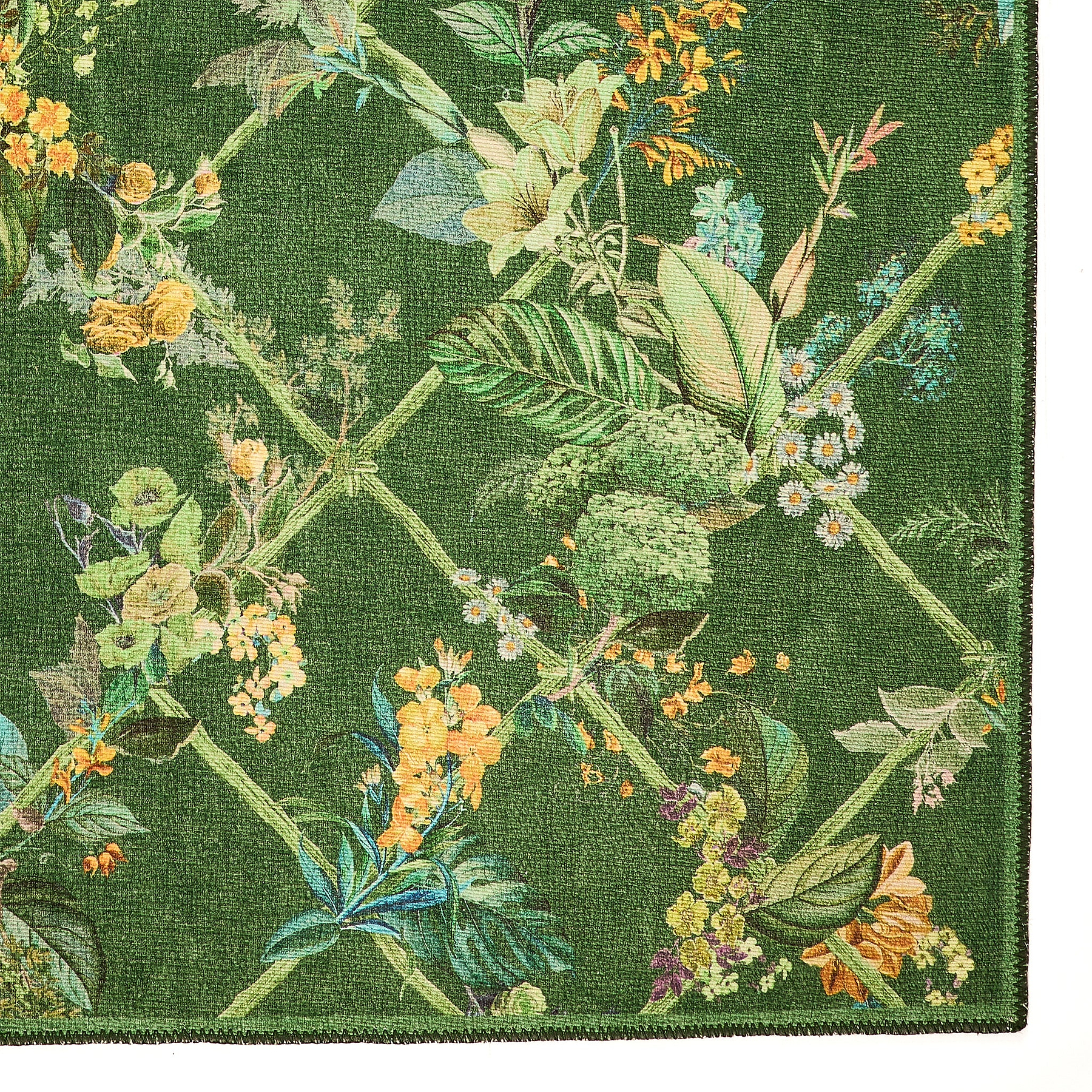 Cotswold Washable Flatweave Rug Green from Roseland Furniture
