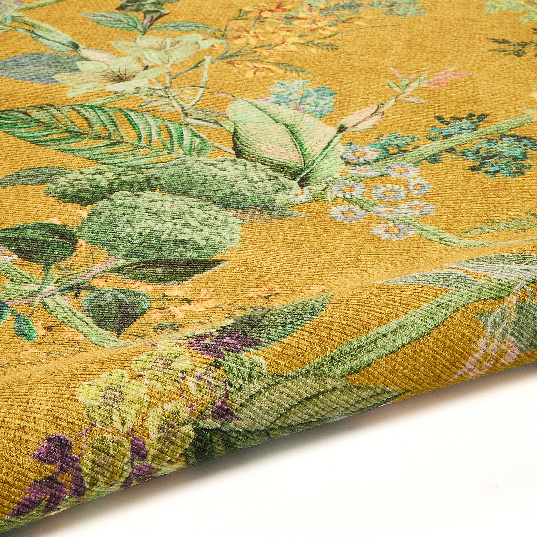 Cotswold Washable Flatweave Rug Yellow from Roseland Furniture