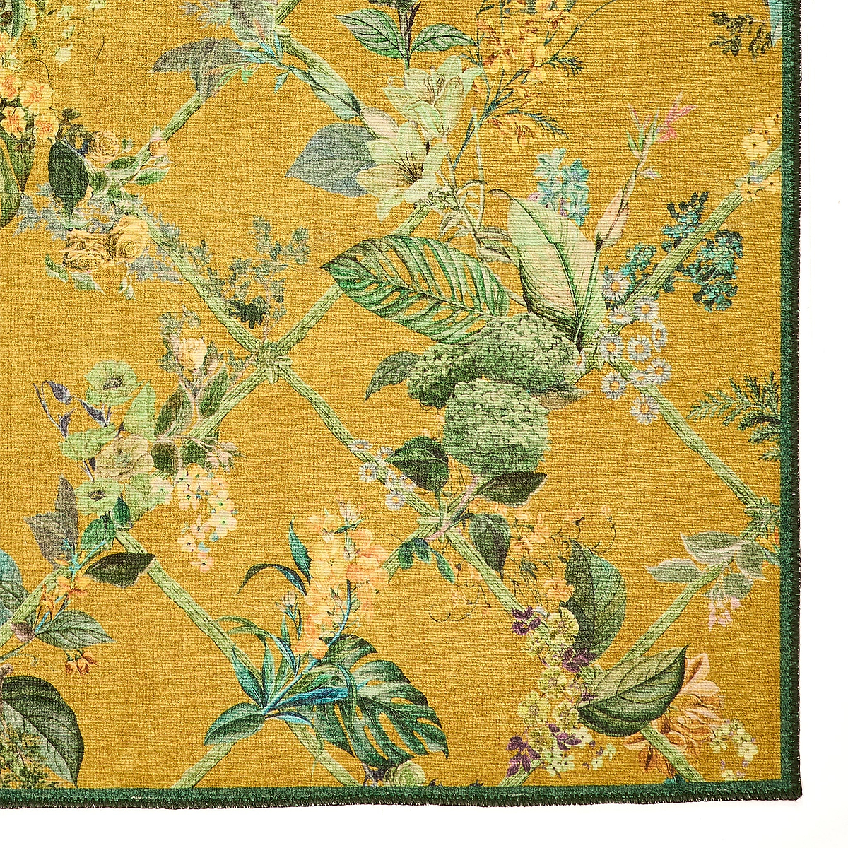Cotswold Washable Flatweave Rug Yellow from Roseland Furniture