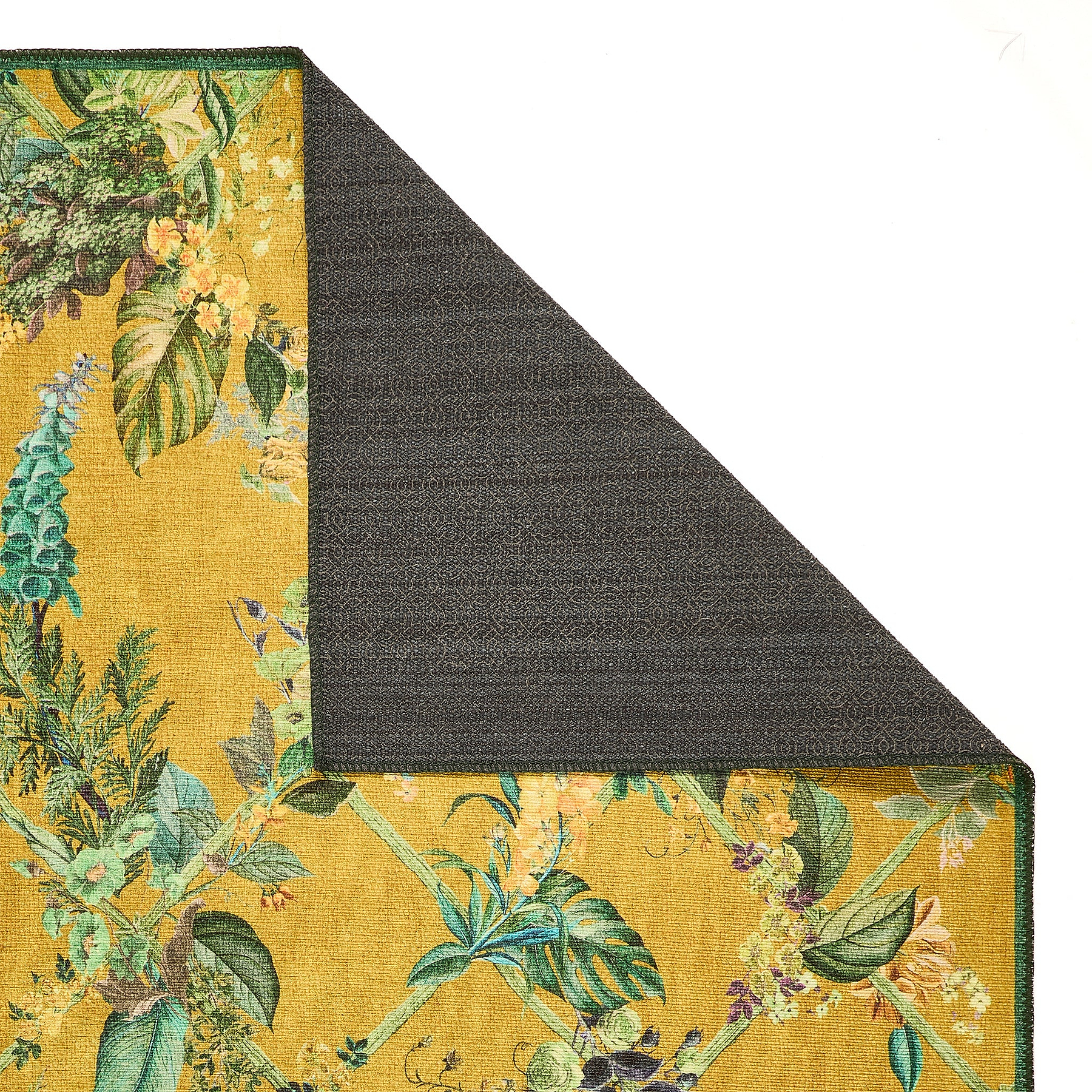Cotswold Washable Flatweave Rug Yellow from Roseland Furniture