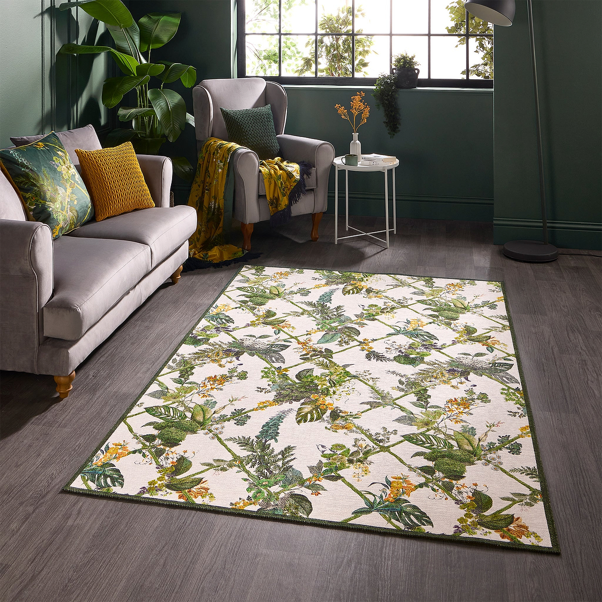 Cotswold Washable Flatweave Rug White from Roseland Furniture