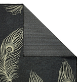 Dandy Washable Flatweave Rug Black from Roseland Furniture