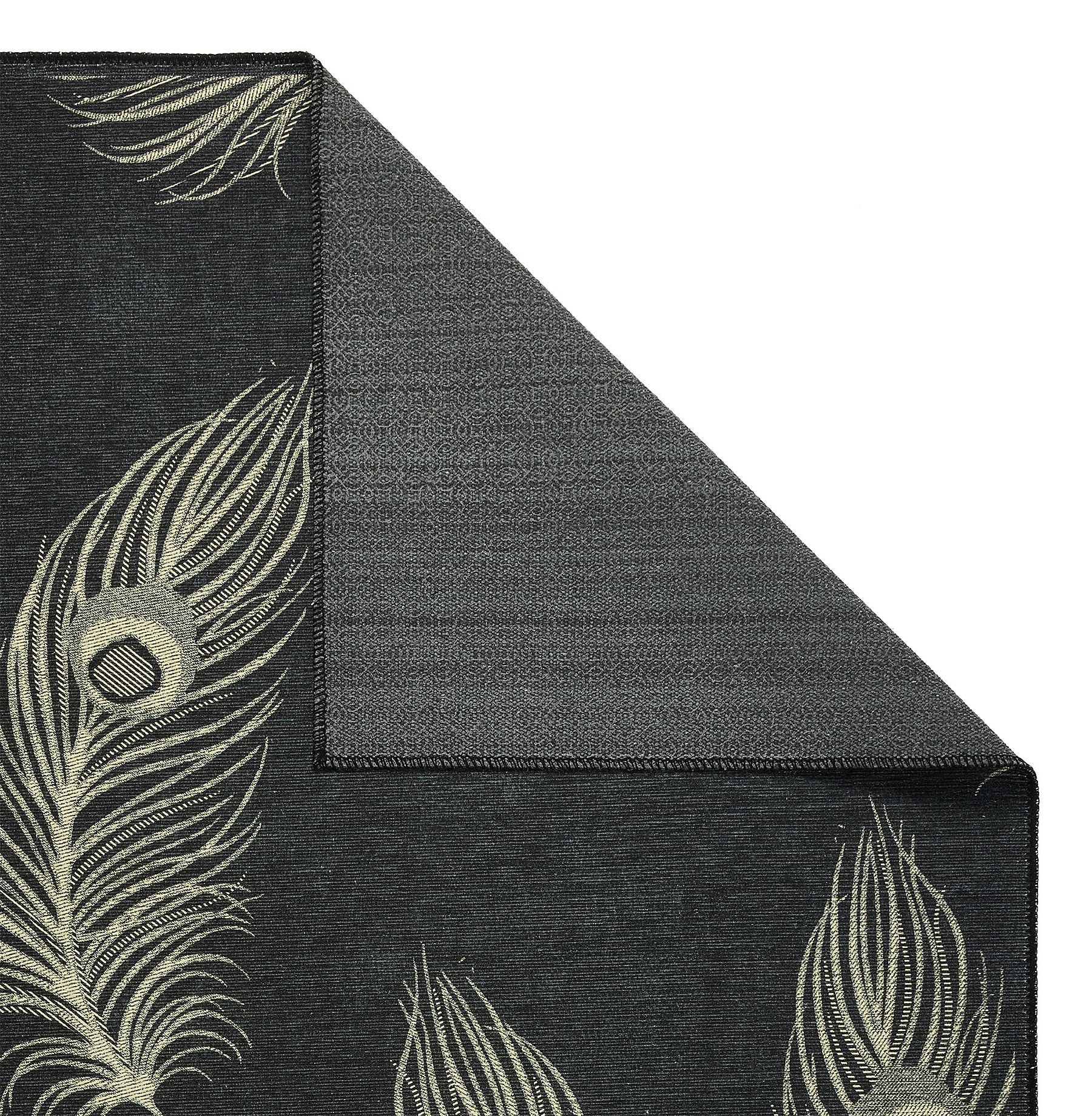 Dandy Washable Flatweave Rug Black from Roseland Furniture