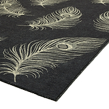 Dandy Washable Flatweave Rug Black from Roseland Furniture