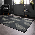 Dandy Washable Flatweave Rug Black from Roseland Furniture