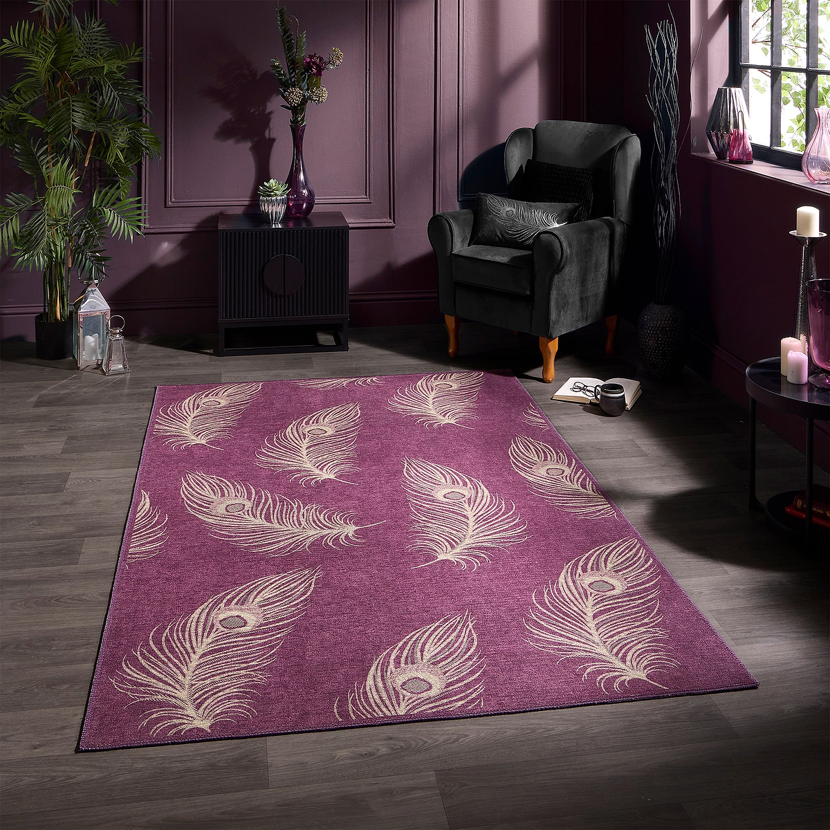 Dandy Washable Flatweave Rug Red from Roseland Furniture