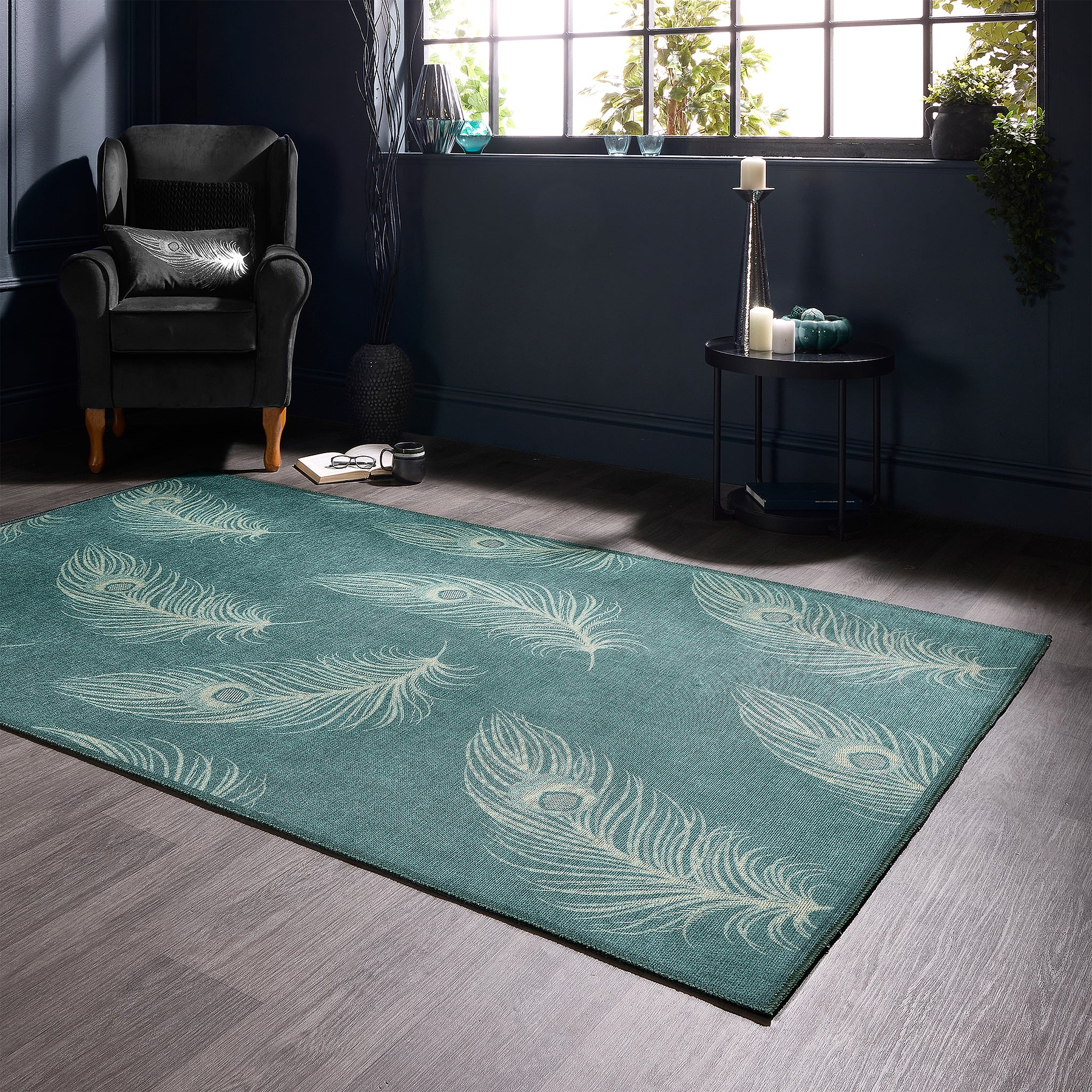 Dandy Washable Flatweave Rug Blue from Roseland Furniture