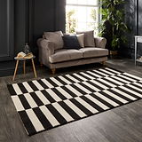 Dolce Vita Washable Flatweave Rug Black from Roseland Furniture
