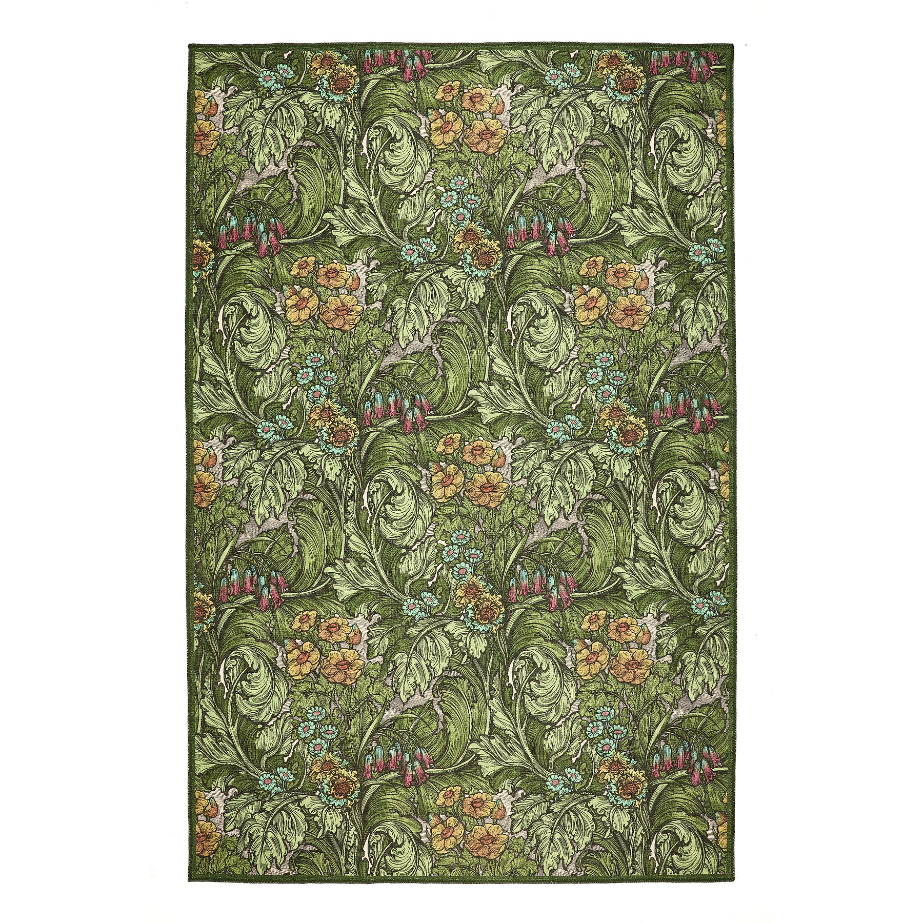 Hedgerovia Washable Flatweave Rug Green from Roseland Furniture
