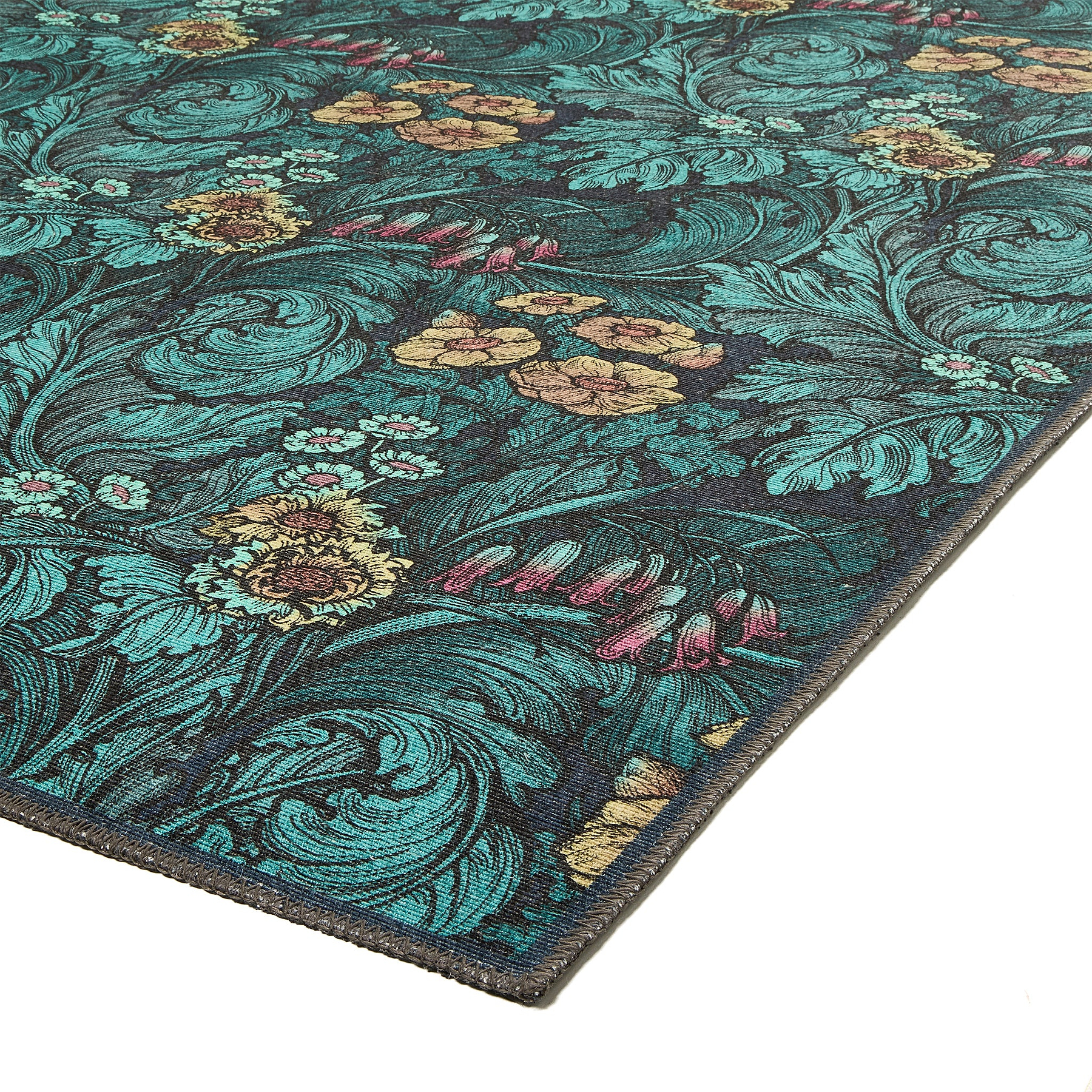 Hedgerovia Washable Flatweave Rug Blue from Roseland Furniture