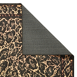 Leopard Washable Flatweave Rug Black from Roseland Furniture