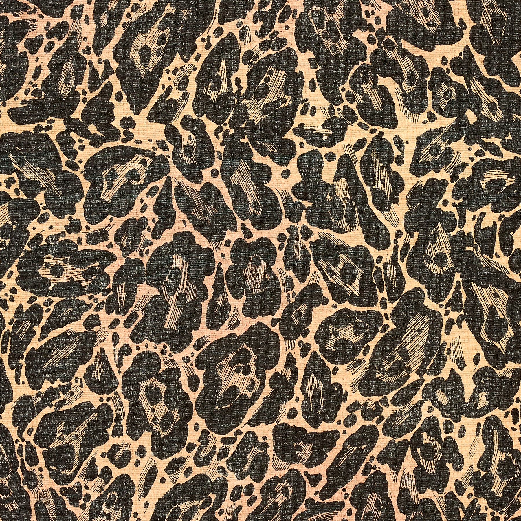Leopard Washable Flatweave Rug Black from Roseland Furniture