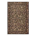 Leopard Washable Flatweave Rug Black from Roseland Furniture