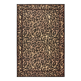Leopard Washable Flatweave Rug Black from Roseland Furniture