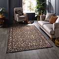 Leopard Washable Flatweave Rug Black from Roseland Furniture