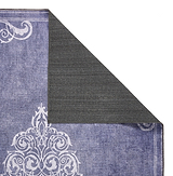 Sarabande Washable Flatweave Rug Blue from Roseland Furniture