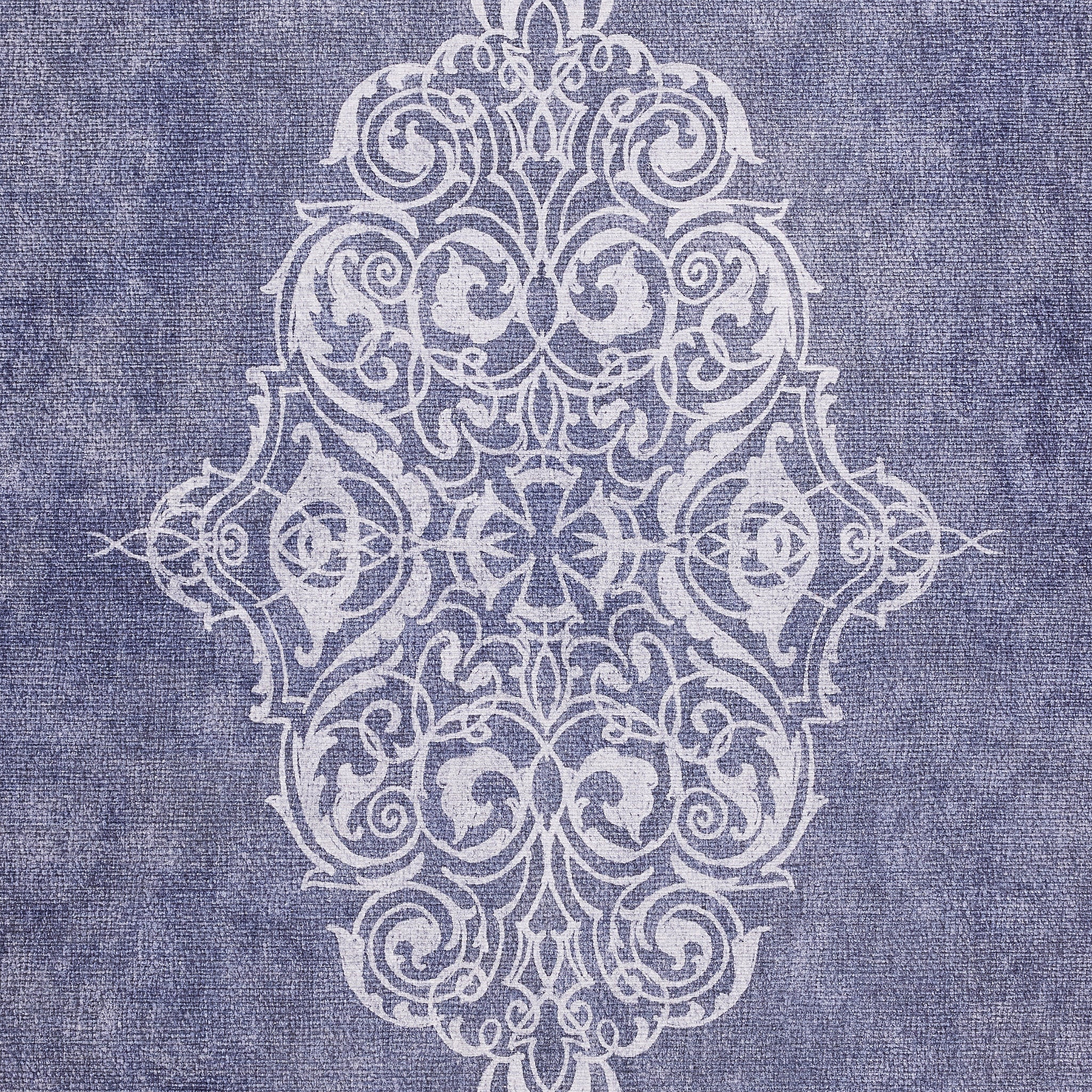 Sarabande Washable Flatweave Rug Blue from Roseland Furniture