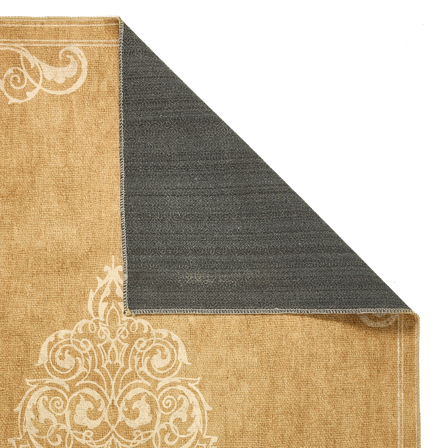 Sarabande Washable Flatweave Rug Gold from Roseland Furniture