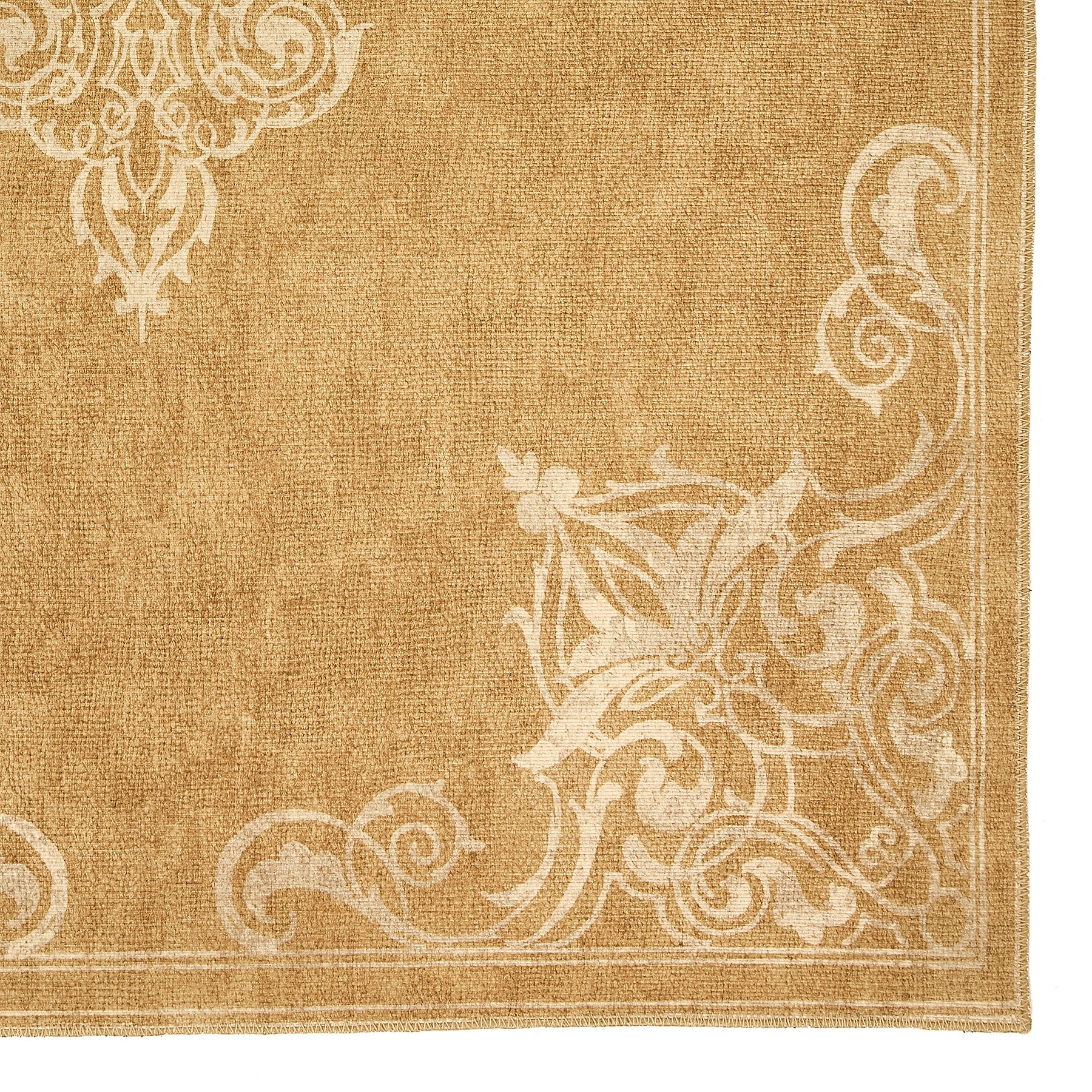 Sarabande Washable Flatweave Rug Gold from Roseland Furniture