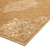 Sarabande Washable Flatweave Rug Gold from Roseland Furniture