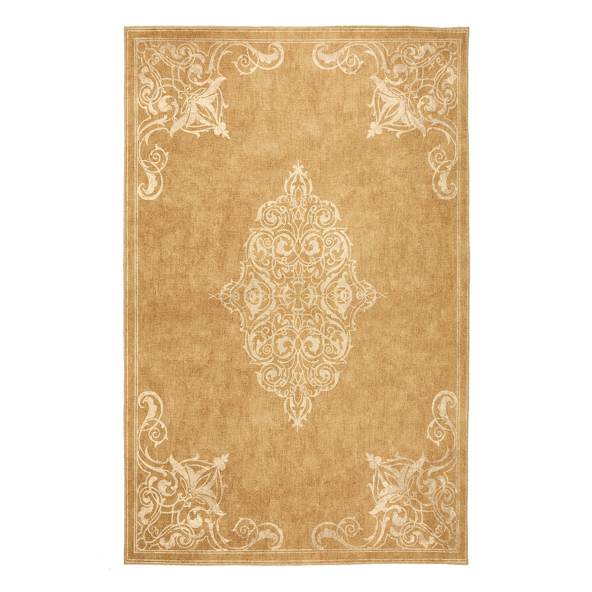 Sarabande Washable Flatweave Rug Gold from Roseland Furniture