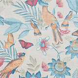 Amaya Tropical Birds Washable Rug Blue from Roseland Furniture