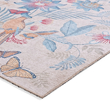 Amaya Tropical Birds Washable Rug Blue from Roseland Furniture