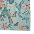 Amaya Tropical Birds Washable Rug Green from Roseland Furniture
