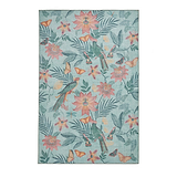 Amaya Tropical Birds Washable Rug Green from Roseland Furniture