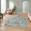 Amaya Tropical Birds Washable Rug Green from Roseland Furniture