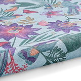 Amaya Tropical Birds Washable Rug Purple from Roseland Furniture